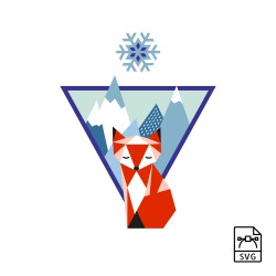 Mountain fox - Vector graphics TEST 1